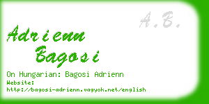 adrienn bagosi business card